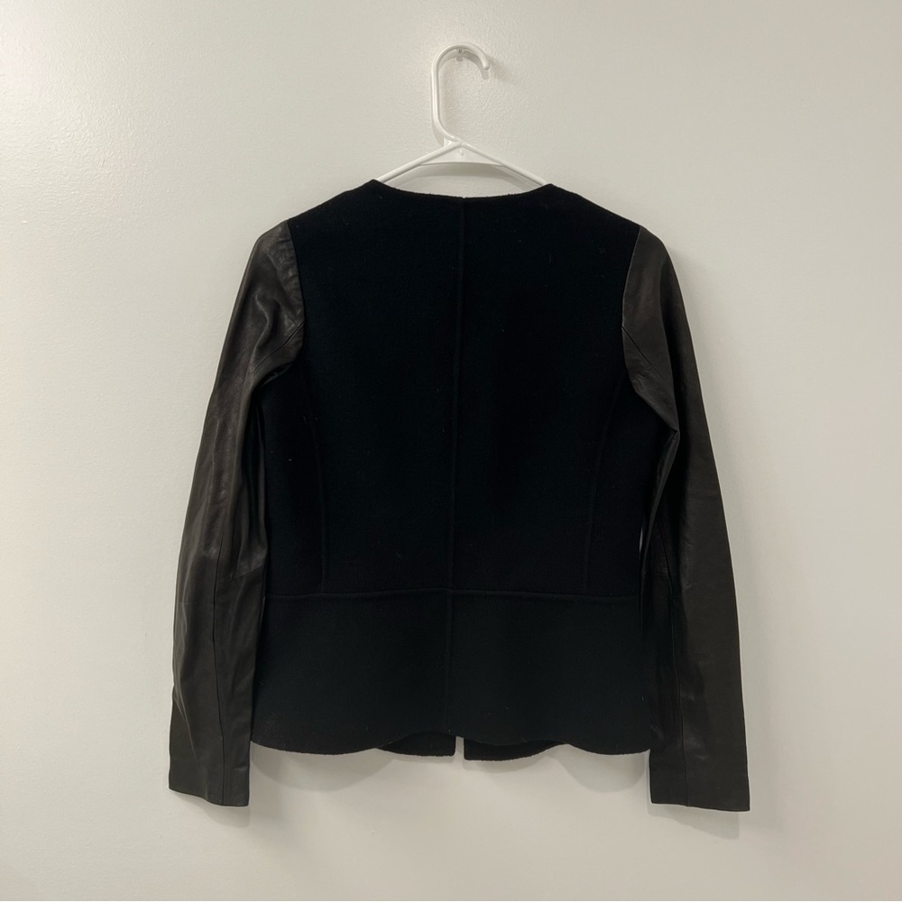 Vince Wool Leather Sleeves Jacket XS - Picture 9 of 9
